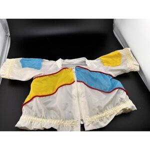 1980s Vtg Cabbage Patch Kids Doll‎ Color Blocked Windbreaker Jacket Zipper VHTF